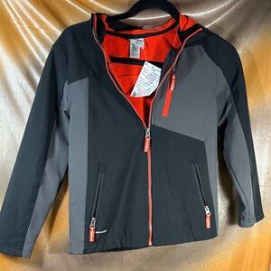 Champion boys‎ size 8-10 Black and Gray Jacket with Red Accents box T